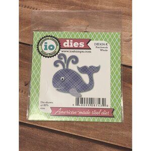 IMPRESSION OBSESSION DIE424-K PATCHWORK WHALE STEEL CRAFT DIE SET NEW BABY